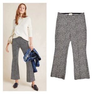 The Essential Leopard Cropped Flare Trousers
